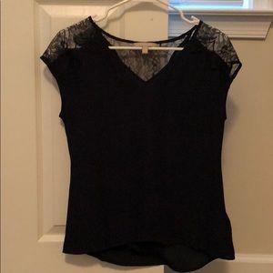 Navy and blue blouse